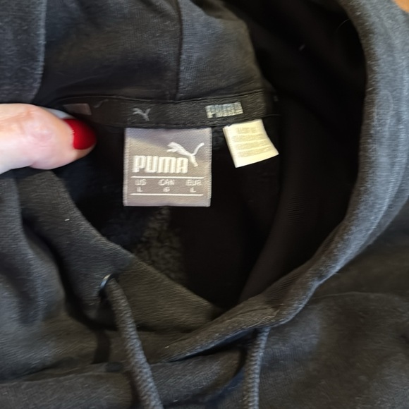 Puma Hoodie- Black and Red - L - Picture 2 of 4